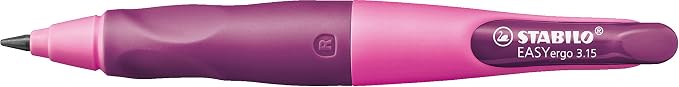 STABILO - EASYergo 3.15 - Ergonomic Mechanical Pencil - Right-Handed - Pack of 1 - Pink/Lilac with Sharpener