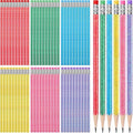 TecUnite 60 Pcs HB Pencils #2 Unsharpened Wood Cased Pencils with Eraser Hexagonal Pencil Cute Graphite No 2 Pen for Adults Gifts Exam School Office Sketching Learning (Glitter Series)