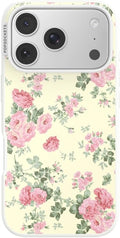 PopSockets iPhone 17 Pro Phone Case with MagSafe- Cottage Tutu | Magnetic, Wireless Charging, Camera & Drop Protection, Yellow, Butter, Flower, Floral