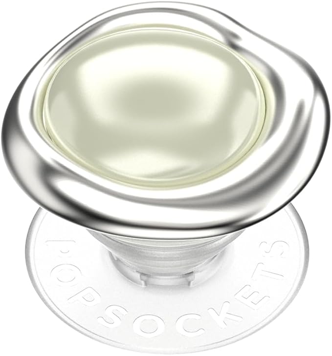 PopSockets Adhesive Phone Grip, Holder- Eye Silver | Secure Comfortable Hold, Anti-Drop, Kickstand, Pearl, Pretty, Bling, Crystal, Enamel, Designs