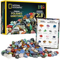 National Geographic Polished Stones and Crystals 2 Lb. Bulk Collection | 2 Lbs. of 1/2-Inch Tumbled Stones, 4500+ Carats, Real Rocks and Crystals, Bulk Craft Supplies, Geology Activity