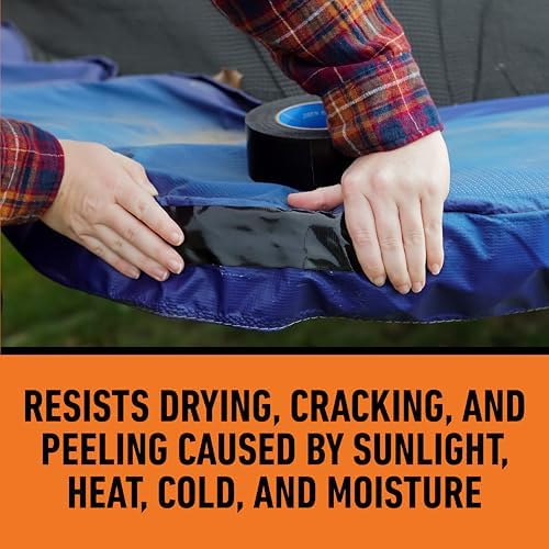 Gorilla All Weather Duct Tape, Black, 1.88" x 25 yd | UV Resistant | Waterproof | For Outdoor Repairs | 2-Pack, Pack of 6