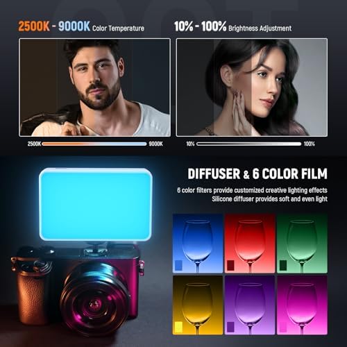 NEEWER Basics LED Selfie Phone Light for iPhone Camera Laptop, BL120B