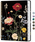 Planner 2026-2027, Jul 2026-Jun 2027 Academic Monthly & Weekly Planner | 6.3" x 8.5" Hardcover Pretty Calendar Planner for Women, Spiral Organizer for School Office Home Supplies, Peony Bloom