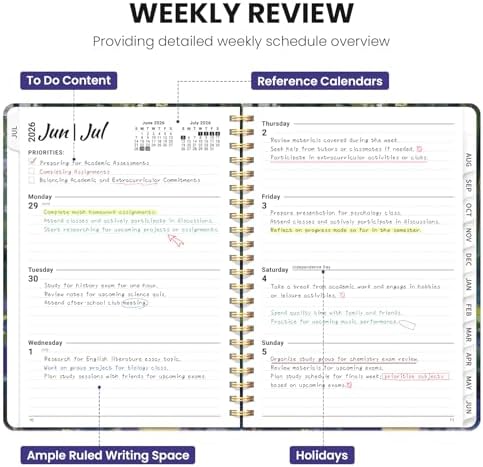 ZOTIA Planner 2026-2027 Weekly & Monthly Calendar Planner Jul 2026-Jun 2027