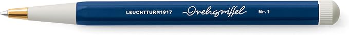 LEUCHTTURM1917 - Drehgriffel Writing Pen (Navy) - Ballpoint Pen with Royal Blue Ink Included