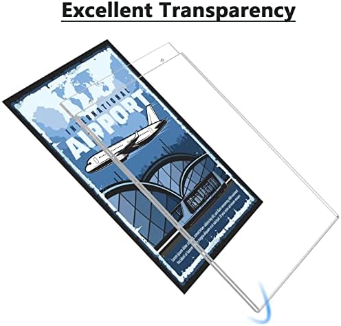 MaxGear Acrylic Wall Mount Sign Holder, 8.5 x 11 Vertical, 24 Pack