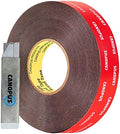 CANOPUS Double Sided Tape, 5952 Heavy Duty Mounting Tape, Strong Bond & Weatherproof Seal Strip for Automotive Mounting, Picture and Photo Frame, Poster, Craft, 1 in x 108 ft, Black, Made in USA