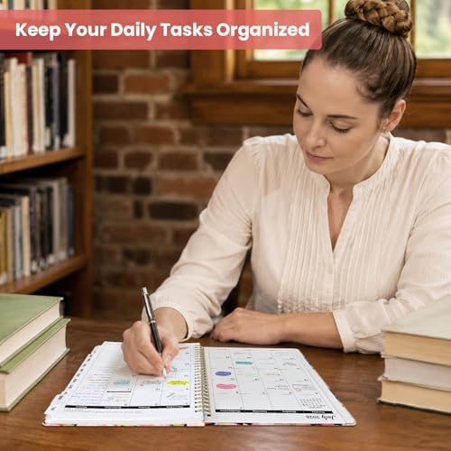 Planner 2026-2027, A5 (6.3" x 8.5") Hardcover Weekly & Monthly Planner July 2026 - June 2027 with Monthly Tabs, Academic Planner for School, Work and Office, Pastel Garden