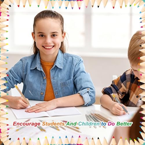 140Pcs Mini Pencils Bulk Inspirational Golf Pen-cils 4 inch Calming Corner Theme with Eraser Wood Cased Short for Classroom, Office, School and Party Game