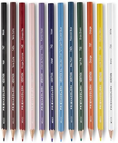Prismacolor 2427 Premier Verithin Colored Pencils, 24-Count