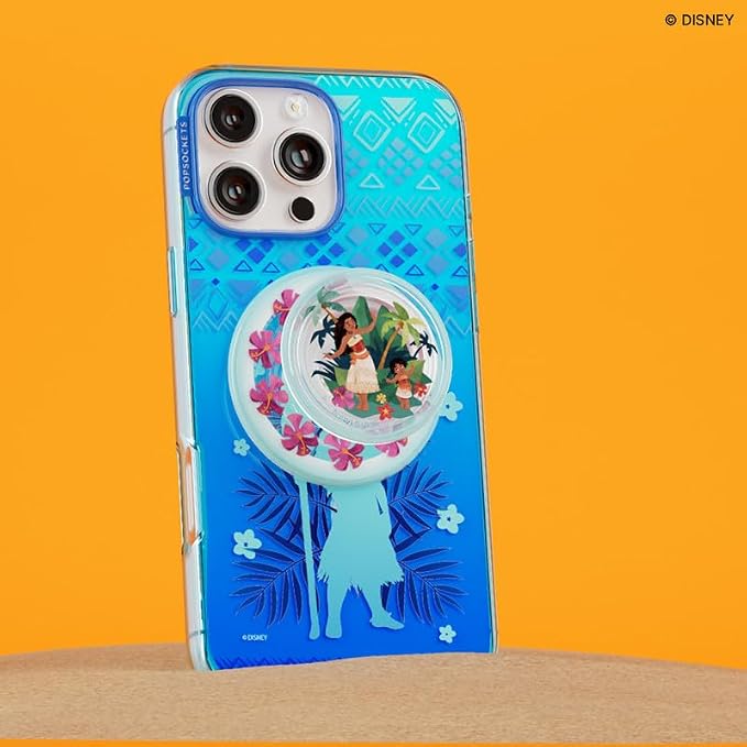 PopSockets Phone Grip for MagSafe, Magnetic Holder- Ocean Sisters | Removable, For Kindle / Android / iPhone, With Magnet, Disney, Mickey Mouse, Minnie, Ocean, Beach, Seashell