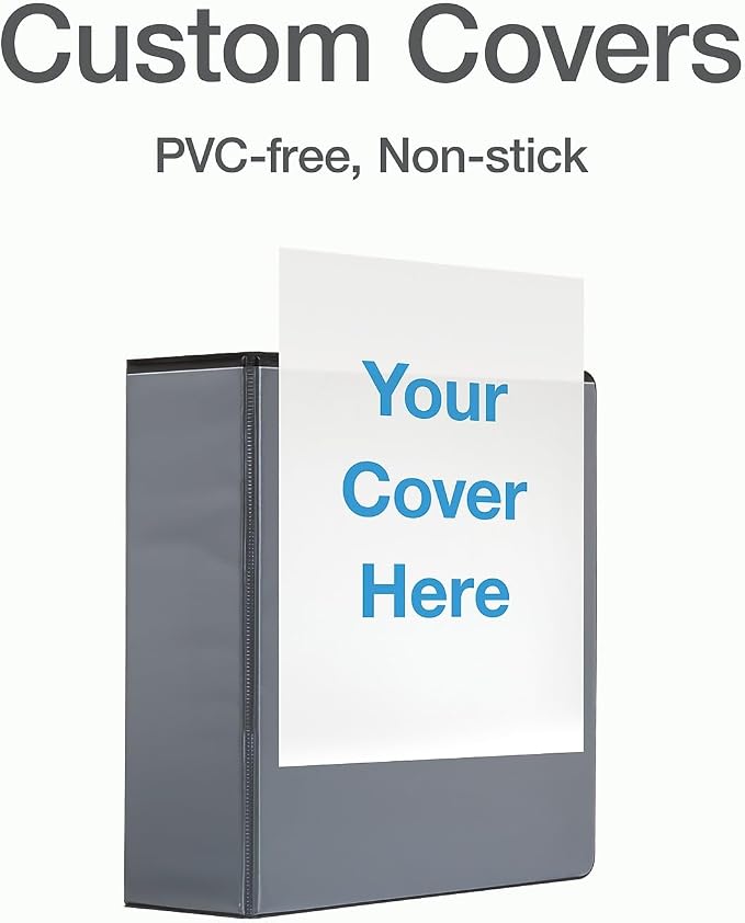 Cardinal 26341 Clearvue Binder, D-Ring, 4-Inch Capacity, 11-Inch x8-1/2-Inch, Black