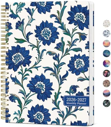 Monthly Planner 2026-2027, 18-Month Aesthetic Calendar, Jul 2026-Dec 2027