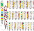 50 Pcs Teacher Pen Bulk Back to School Gifts Funny Ballpoint Pens Thank You Teacher First Day Back to School Gifts for Student Motivational Inspirational Classroom Office Writing Stationery Supplies