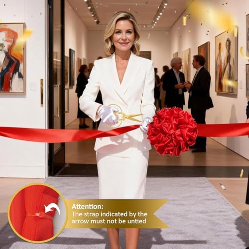 Grand Opening Ribbon-Cutting Ceremony Kit, Glossy Finish Handle