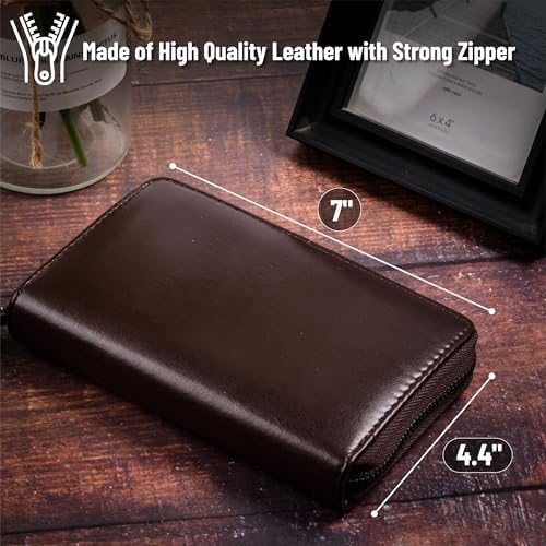 Mr. Pen- Metal Mechanical Pencil in Leather Case, 5 Pack, 5 Sizes, 0.3, 0.5