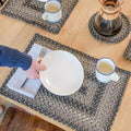 Homespice Flint Hill Jute Braided Placemats, Rect 13x19 Set of 4