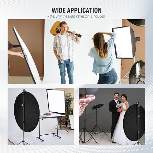 NEEWER 51 Inch/130 Centimeter Light Reflector Diffuser 5 in 1 Foldable