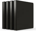 Staples 1/2" 3-Ring View Binder, Black, 4/Pack