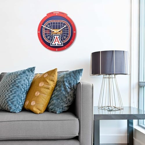 YouTheFan NCAA Arizona Wildcats StadiumView 3D Wall Clock