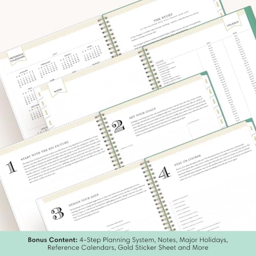 Blue Sky Day Designer 2027 Weekly & Monthly Planner, 8.5"x11", Peyton White