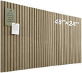 Large Felt Bulletin Board 48" x 24", Light Brown