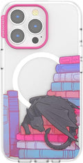 PopSockets iPhone 13 Pro Phone Case with MagSafe- Curled Up & Cozy | Magnetic, Wireless Charging, Camera & Drop Protection, Dragon