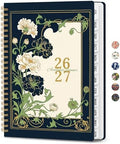 Large Planner 2026-2027, A4 (8.5" x 11") Hardcover Weekly & Monthly Planner July 2026 - June 2027 with Monthly Tabs, Academic Planner for School, Work and Office, Floral Dream