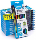 Pointer Classroom Sharpened Pencils - HB Colorful Graphite Wooden 144 Pack