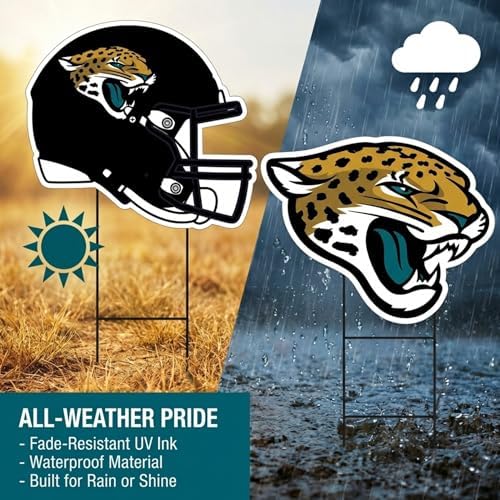 NFL Logo & Helmet 2 Pack Yard Sign Set