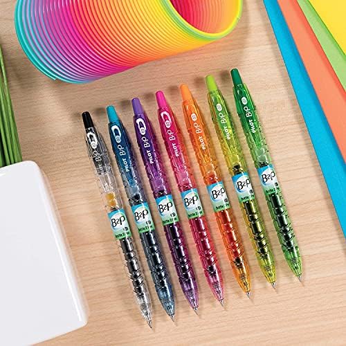 PILOT B2P Colors Gel Pen, Fine Point 0.7mm, Assorted Colors, 4-Pack