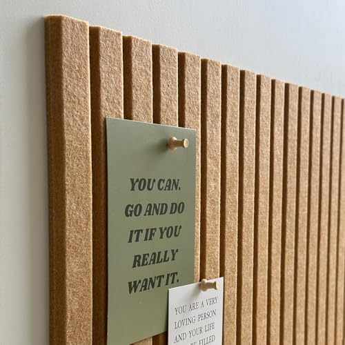 Large Felt Bulletin Board 48" x 24", Mustard