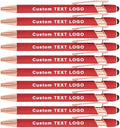 Personalized Pens Ballpoint with Stylus, Red, 50 Pcs