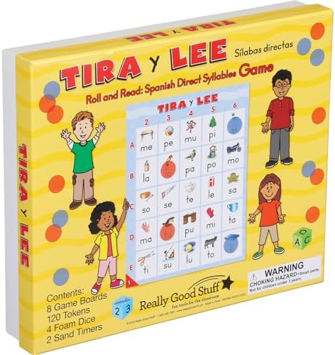 Really Good Stuff Roll & Read: Spanish Direct Syllables - 1 Game