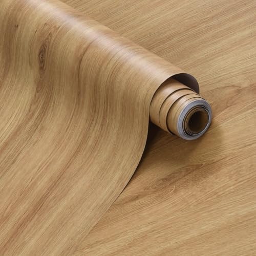 157x31 Inch Wide Wood Grain Contact Paper Peel and Stick Countertops