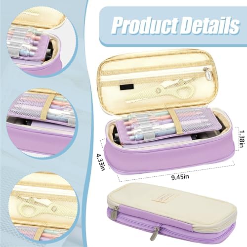 Jutom 39 Pcs Aesthetic Book Annotation Kit,Purple,Cute Style