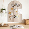 JBER Arched Cork Board Alternative 36" x 24", 6 Pack, Light Camel