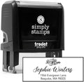 Custom Floral Address Stamp | Choose from 12 Designs | Multiple Ink Color Options | Envelope Return Address Stamp for Couple or Family (Design 6, Large)