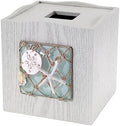 Avanti Linens - Tissue Box Cover, Coastal Home Decor, Seaglass