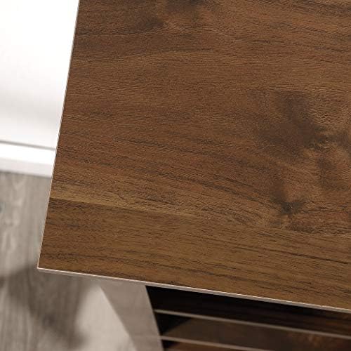 Sauder 5 Tier Book Shelf Wooden Bookcase Multipurpose Bookshelf for Home Office, Living Room, in Grand Walnut