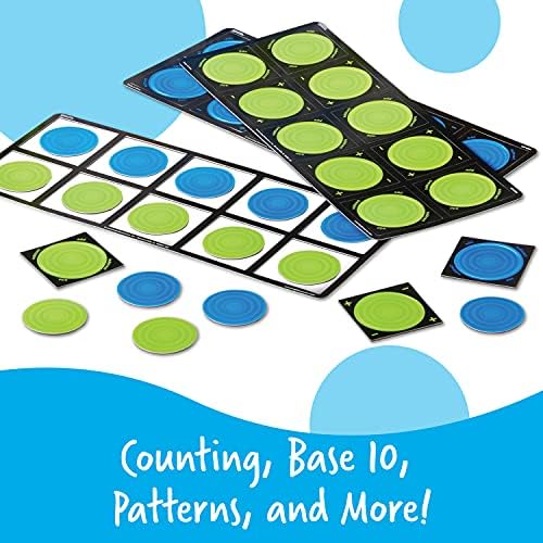 Learning Resources Giant Magnetic Ten Frame Set - Math Manipulatives, Teacher Supplies, Back to School, Ages 5+