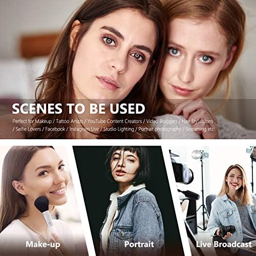 NEEWER 18 Inch Ring Light with Tripod Stand, 55W Large LED Ringlight, Cold Shoe Phone Holder Compatible with iPhone Camera for Video Recording Photography Streaming Selfie Makeup Studio Photo, RL-18