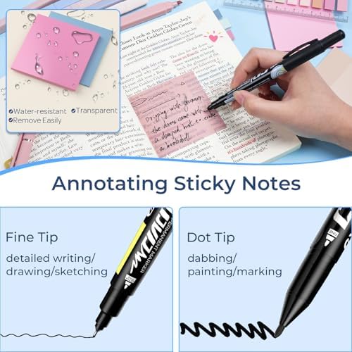 Nicpro 50PCS Cute Spiral Notebook Stationary Set For Women