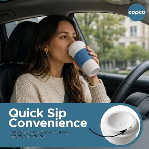 Copco Acadia Travel Mug, 16 Oz - Blue, Set of 3