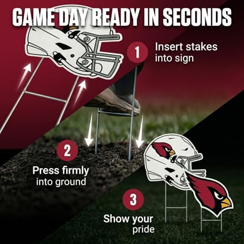 NFL Logo & Helmet 2 Pack Yard Sign Set