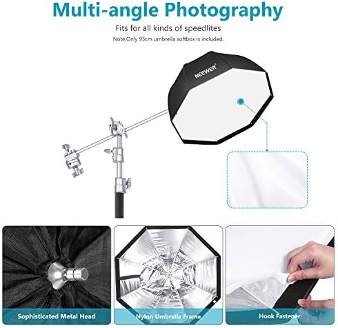 NEEWER 37.5inches/95centimeters Octagon Softbox with Carrying Bag