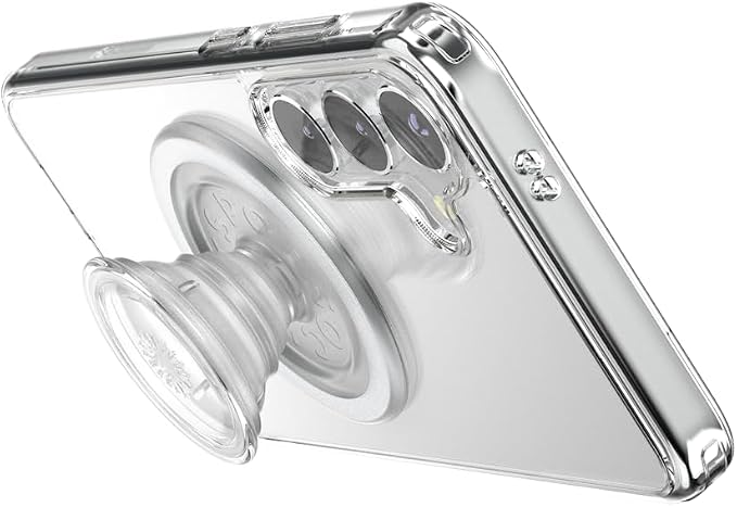 PopSockets Samsung Galaxy S24+ Phone Case MagSafe- Clear | Compatible with MagSafe PopSockets, Drop Protection, Clear, Translucent, iPad, Removable, Popper