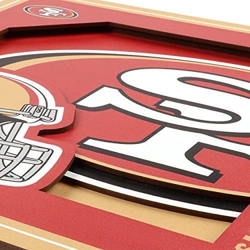 YouTheFan NFL San Francisco 49ers 3D Logo Series Wall Art