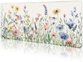 LIMKRIAN Flower Mouse Pad Large Desk Mat for Keyboard Mouse, 31.5x11.8 in